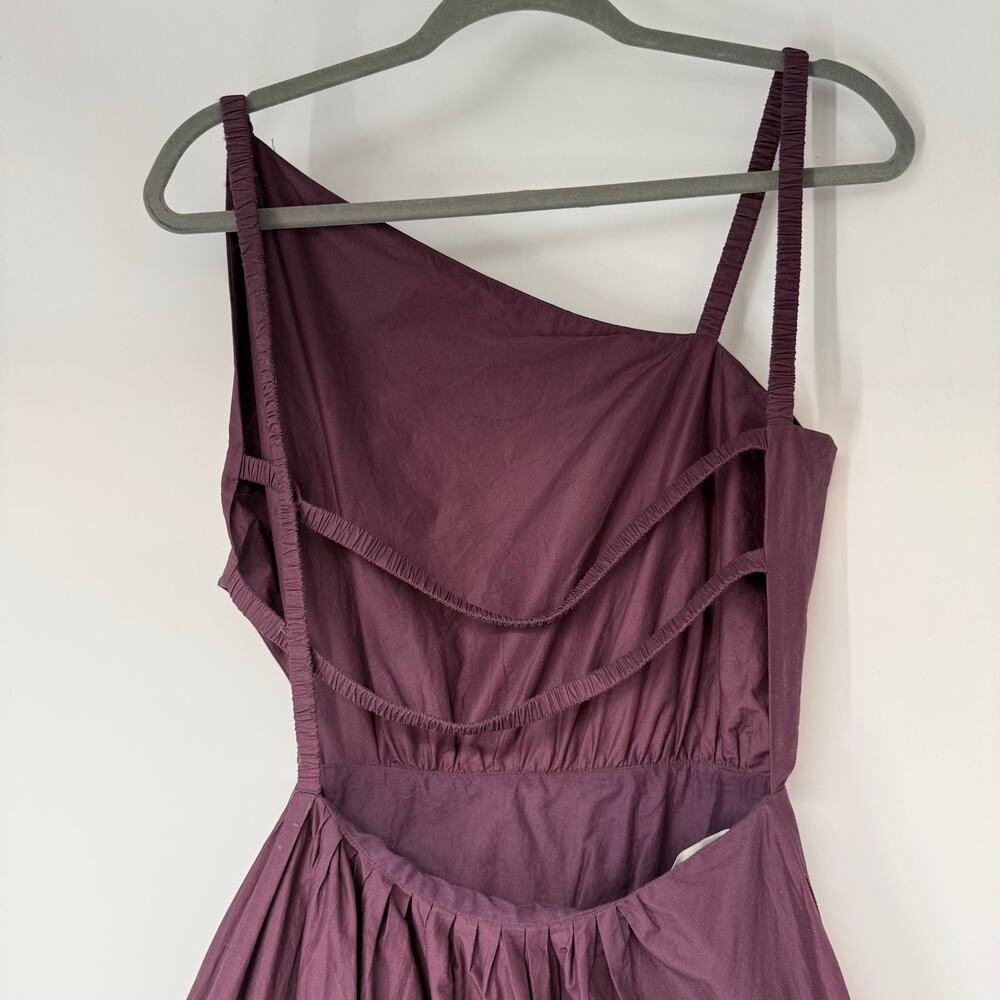 Jonathan Simkhai Purple and Yellow Tie-Dye Midi Dress - Picture 7 of 8